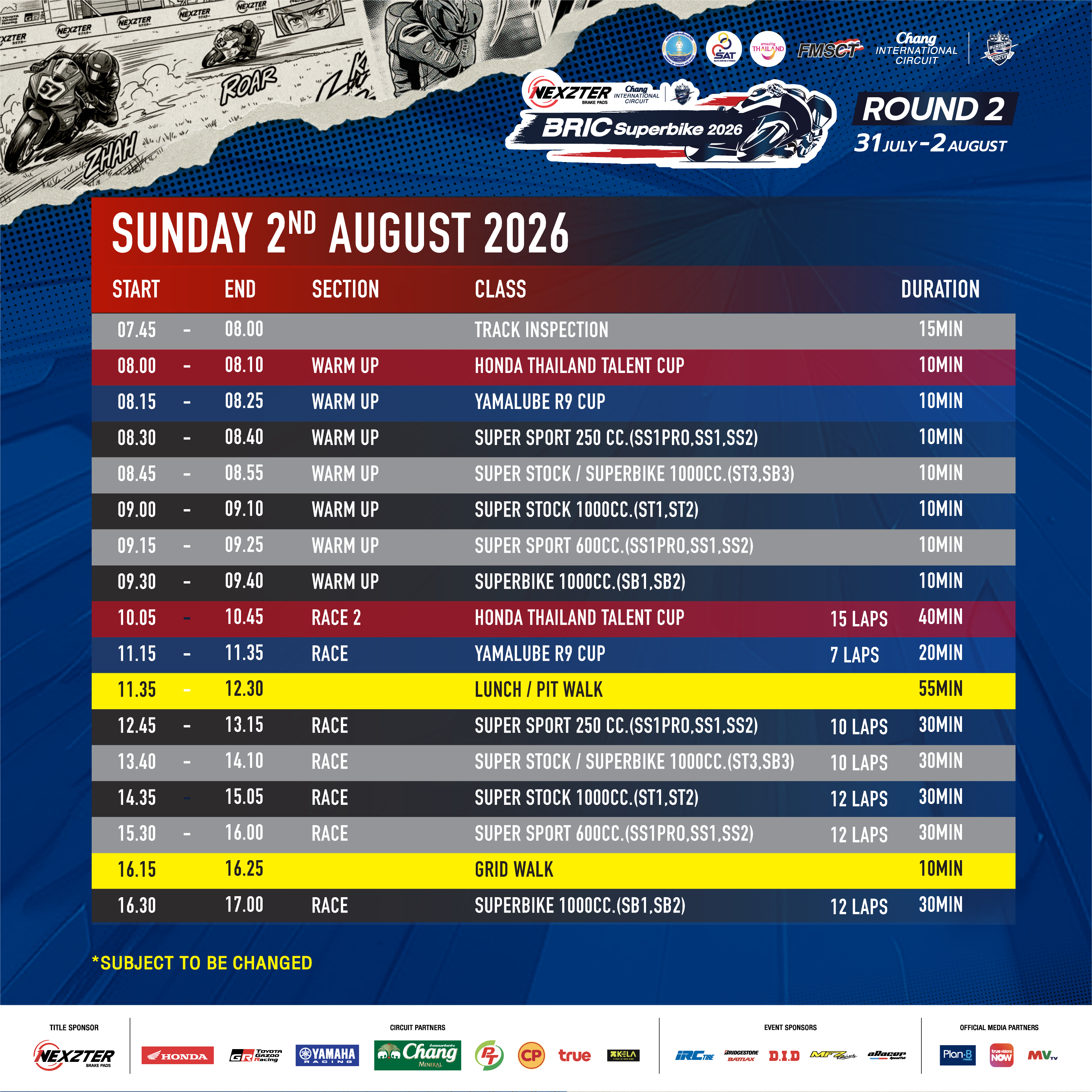 NEXZTER BRICSUPERBIKE 2026